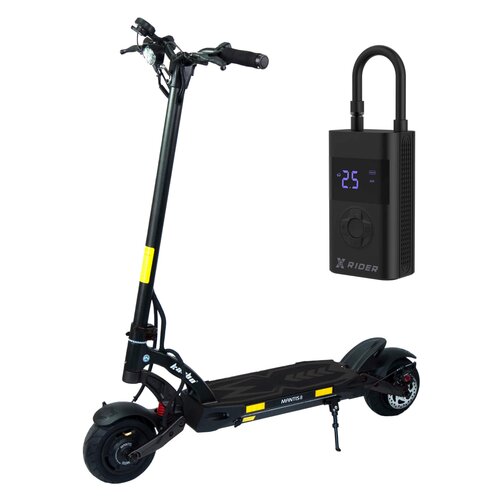 Hulajnoga elektryczna KAABO Mantis 8 Plus 60km 2x800W Amortyzacja 8" Czarny + Pompka rowerowa XRIDER z funkcją powerbank XR00AP01