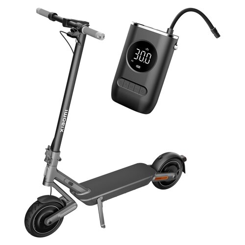Hulajnoga elektryczna XIAOMI Electric Scooter 4 Ultra Czarny kierunkowskazy + Pompka rowerowa BECOOL BC-PP2508
