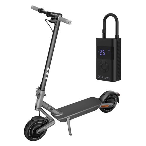 Hulajnoga elektryczna XIAOMI Electric Scooter 4 Ultra 70km 500W 2 amortyzatory 10" Czarny + Pompka rowerowa XRIDER z funkcją powerbank XR00AP01