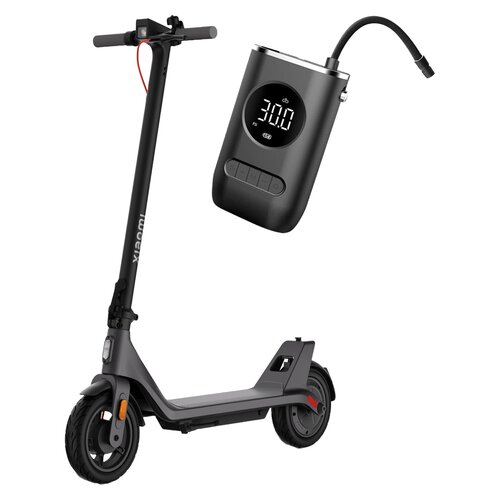 Hulajnoga elektryczna XIAOMI Electric Scooter 4 Lite (2nd Gen) 25km 300W 10" Czarny + Pompka rowerowa BECOOL BC-PP2508