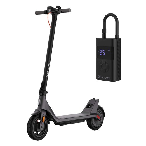 Hulajnoga elektryczna XIAOMI Electric Scooter 4 Lite (2nd Gen) 25km 300W10" Czarny + Pompka rowerowa XRIDER z funkcją powerbank XR00AP01