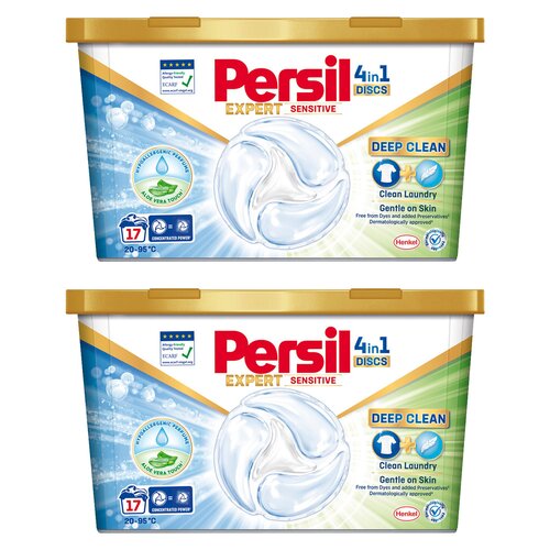 Kapsułki do prania PERSIL Discs Expert 4 in 1 Sensitive - 34 szt.