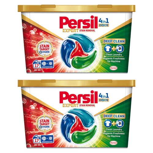 Kapsułki do prania PERSIL Discs Expert 4 in 1 Stain - 34 szt.