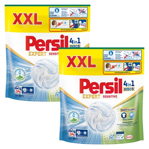 Kapsułki do prania PERSIL Discs 4 in 1 Expert Sensitive - 68 szt.