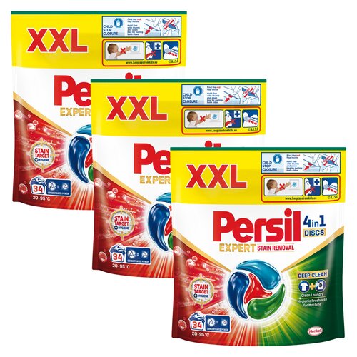 Kapsułki do prania PERSIL Discs Expert 4 in 1 Stain 102 szt.