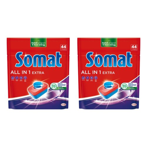 Tabletki do zmywarek SOMAT All in One Extra - 88 szt.