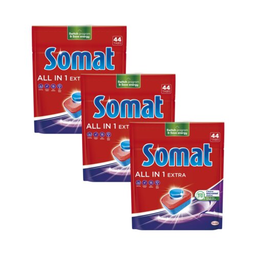 Tabletki do zmywarek SOMAT All in One Extra - 132 szt.