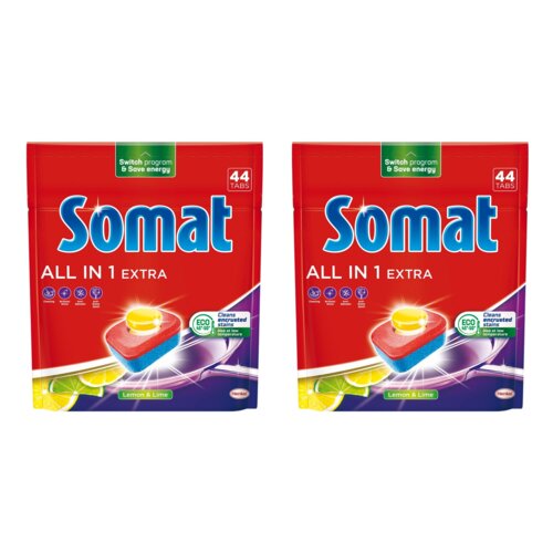 Tabletki do zmywarek SOMAT All in One Extra Lemon - 88 szt.