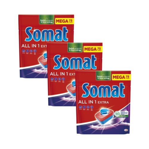 Tabletki do zmywarek SOMAT All in One Extra - 225 szt.