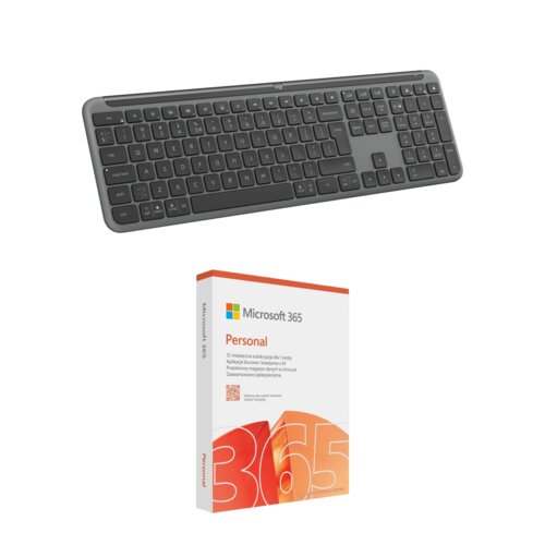 Klawiatura LOGITECH K950 Grafitowy + Program MICROSOFT 365 Personal