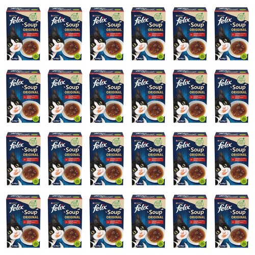 Karma dla kota FELIX Soup Original Wiejskie Smaki (144 x 48 g)