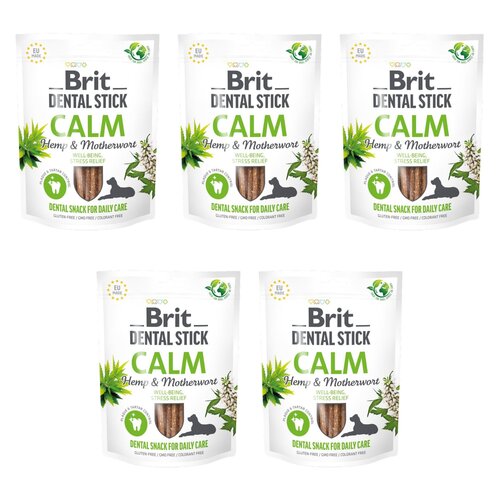 Przysmak dla psa BRIT Dental Stick Calm Hemp & Materwort 5 x 251 g