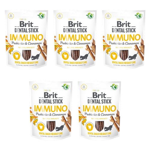 Przysmak dla psa BRIT Dental Stick Immuno Probiotics & Cinnamon 5 x 251 g