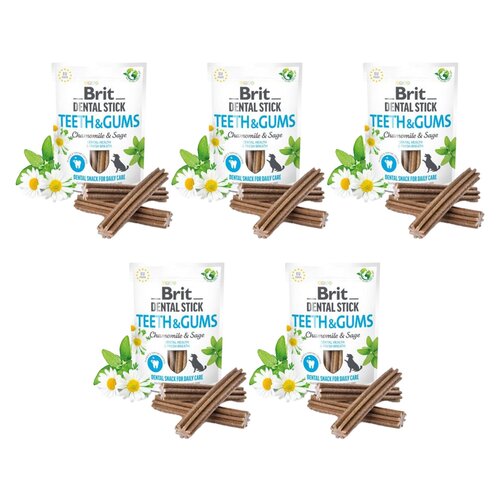 Przysmak dla psa BRIT Dental Stick Teeth&Gums Chamomile 5 x 251 g