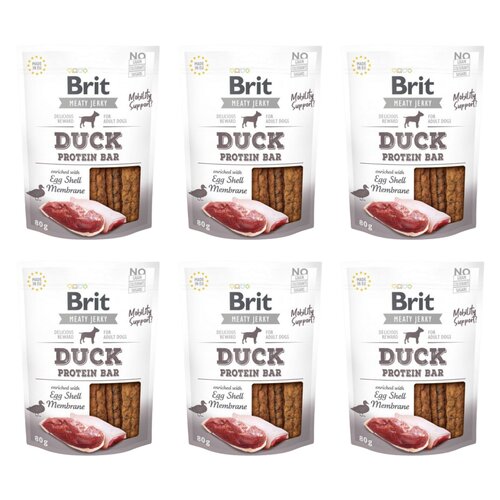 Przysmak dla psa BRIT Jerky Duck Protein Bar 6 x 80 g