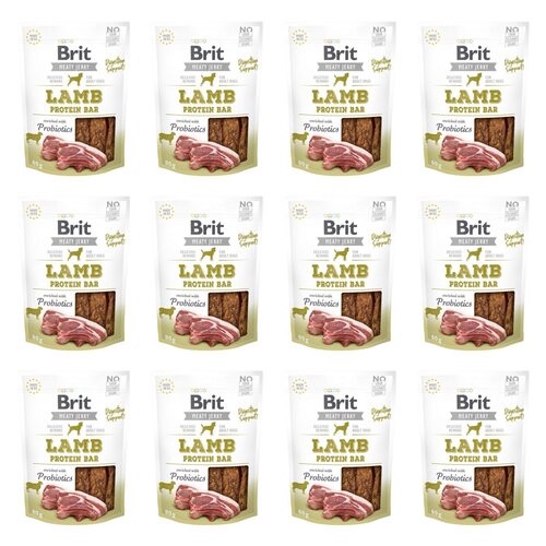 Przysmak dla psa BRIT Jerky Lamb Protein Bar 12 x 80 g