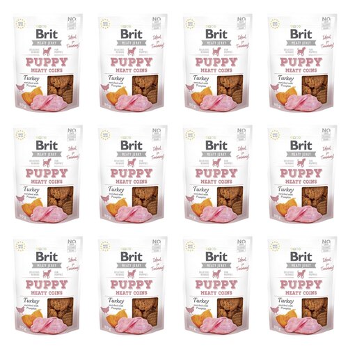 Przysmak dla psa BRIT Jerky Puppy Turkey Meaty Coins Indyk 12 x 80 g