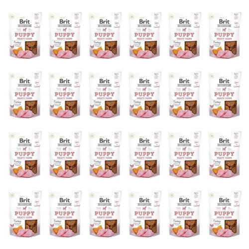 Przysmak dla psa BRIT Jerky Puppy Turkey Meaty Coins Indyk 24 x 80 g