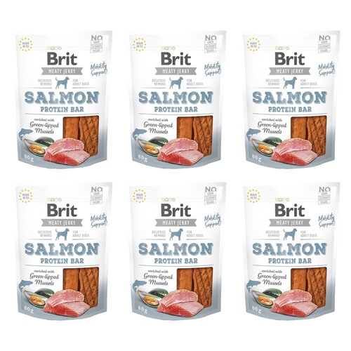 Przysmak dla psa BRIT Jerky Salmon Protein Bar Łosoś 6 x 80 g