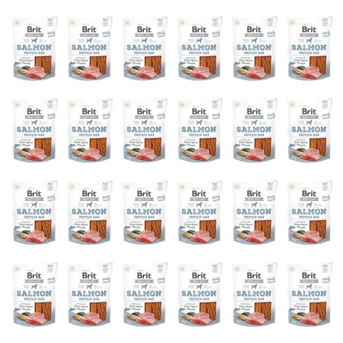 Przysmak dla psa BRIT Jerky Salmon Protein Bar Łosoś 24 x 80 g