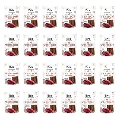 Przysmak dla psa BRIT Jerky Venison Protein Bar Dziczyzna 24 x 80 g