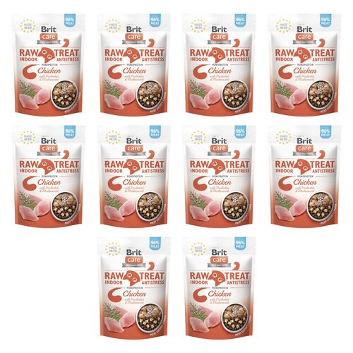 Przysmak dla kota BRIT Raw Treat Cat Indoor&Antistress Kurczak 10 x 40 g