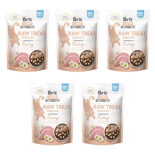 Przysmak dla kota BRIT Raw Treat Cat Sensitive Indyk 5 x 40 g