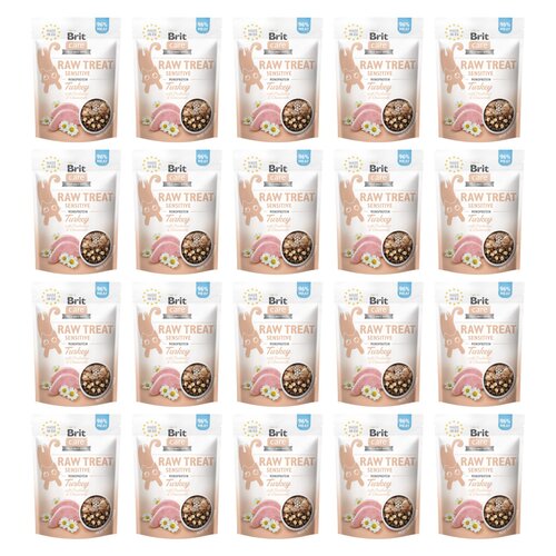 Przysmak dla kota BRIT Raw Treat Cat Sensitive Indyk 20 x 40 g