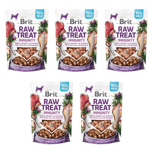 Przysmak dla psa BRIT RAW Immunity Lamb & Chiken 5 x 40 g