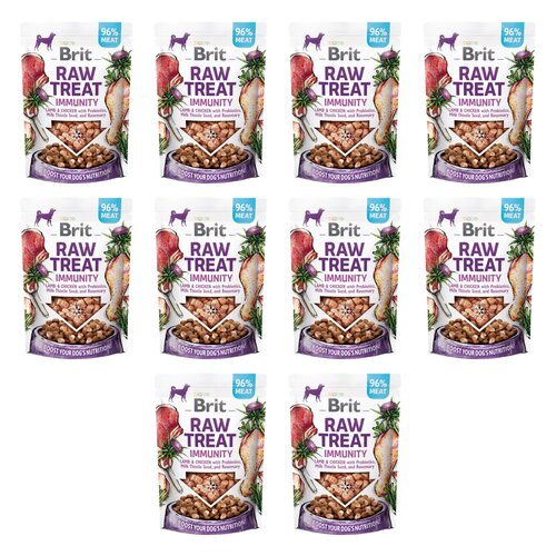 Przysmak dla psa BRIT RAW Immunity Lamb & Chiken 10 x 40 g