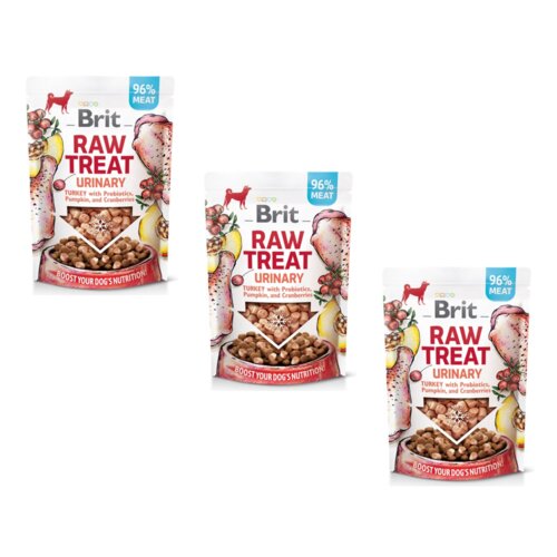 Przysmak dla psa BRIT RAW Urinary Turkey 3 x 40 g