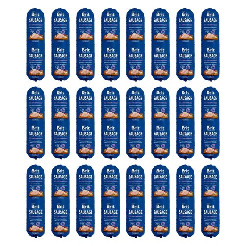 Karma dla psa BRIT Sausage Kurczak z królikiem 24 x 800 g