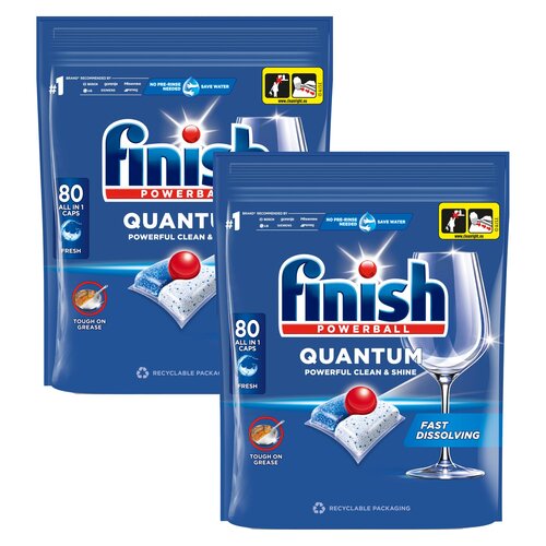 Kapsułki do zmywarki FINISH Powerball Quantum All in 1 Fresh - 160 szt.