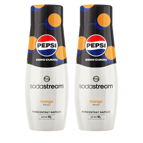 Syrop do saturatorów SODASTREAM Pepsi Max Zero Mango bez cukru 2 x 440 ml