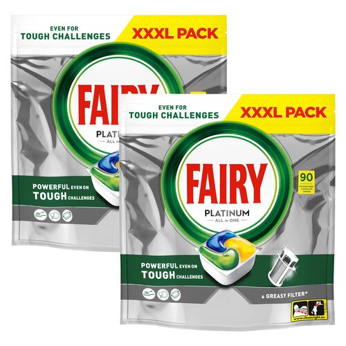 Kapsułki do zmywarki FAIRY Platinum All in One Lemon - 180 szt.