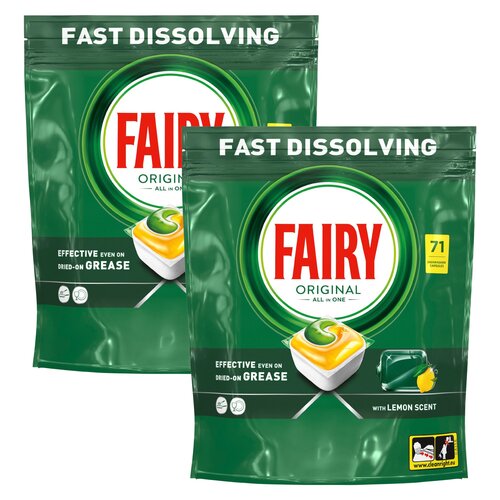 Kapsułki do zmywarki FAIRY Original All in One Lemon - 142 szt.