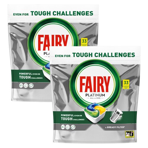 Kapsułki do zmywarki FAIRY Platinum All in One Lemon - 66 szt.