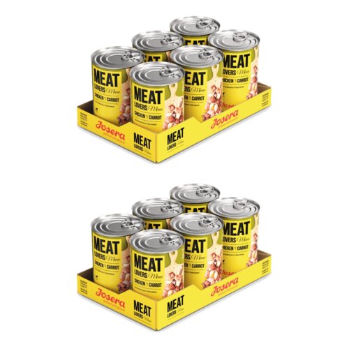 Karma dla psa JOSERA Meat Lovers Menu Kurczak z marchewką 12 x 800 g