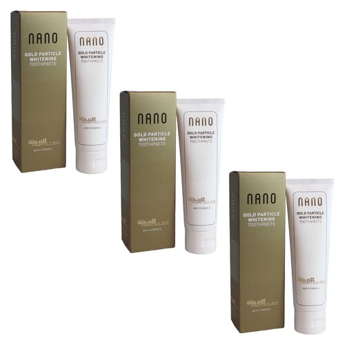 Pasta do zębów WHITEWASH Nano Gold Particle Whitening 75 ml 3 szt.