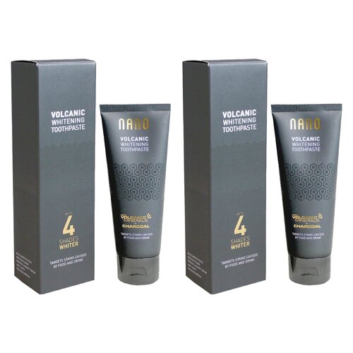 Pasta do zębów WHITEWASH NT04 Nano Volcanic Whitening 75 ml 2 szt.