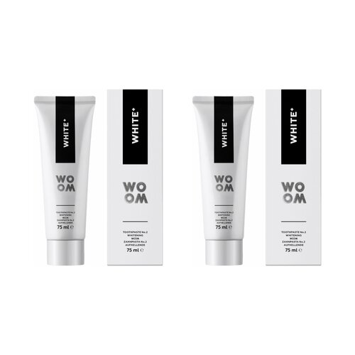 Pasta do zębów WOOM White+ 2 x 75 ml