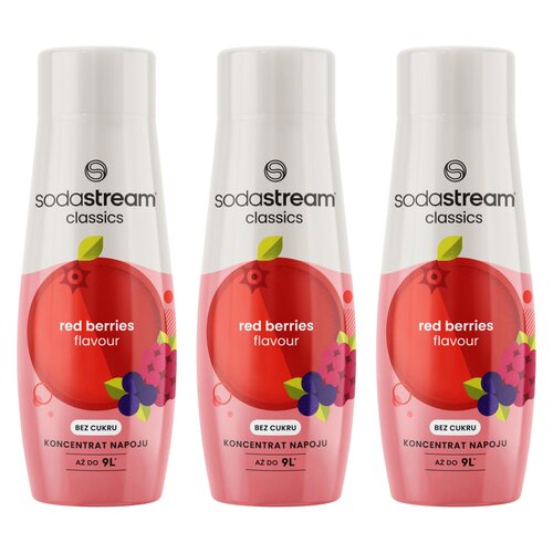 Syrop do saturatorów SODASTREAM Czerwone owoce leśne 3 x 440 ml
