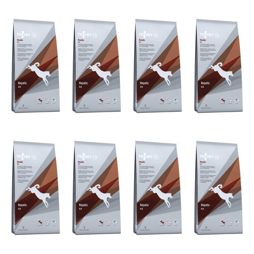 Karma dla psa TROVET Hepatic HLD Świeży kurczak 8 x 3 kg