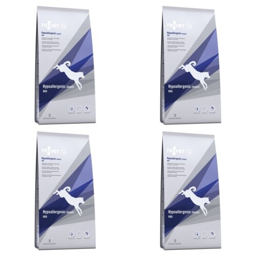Karma dla psa TROVET Rabbit Rice Diet hipoalergiczna 4 x 3 kg