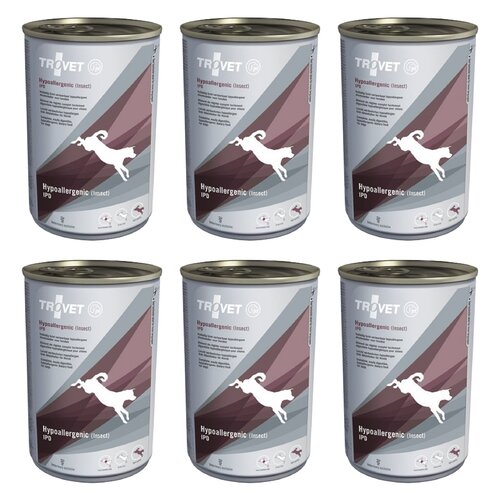Karma dla psa  TROVET Hypoallergenic Insect IPD Owady 6 x 400 g