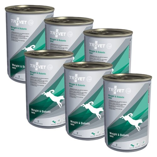 Karma dla psa TROVET Weight & Diabetic WRD Kurczak 6 x 400 g