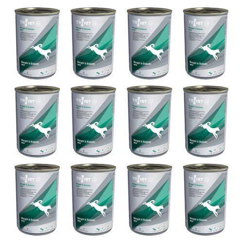 Karma dla psa TROVET Weight & Diabetic WRD Kurczak 12 x 400 g