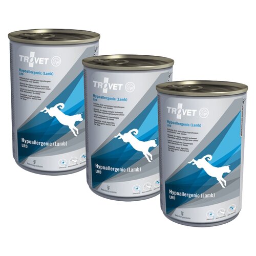 Karma dla psa TROVET Lamb LRD Jagnięcina 3 x 400 g