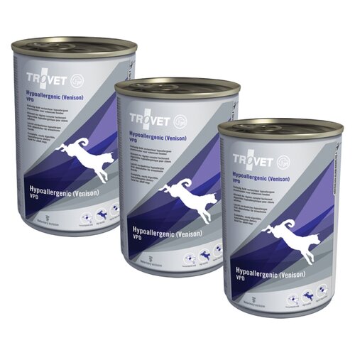 Karma dla psa TROVET Venison VPD Dziczyzna 3 x 200 g