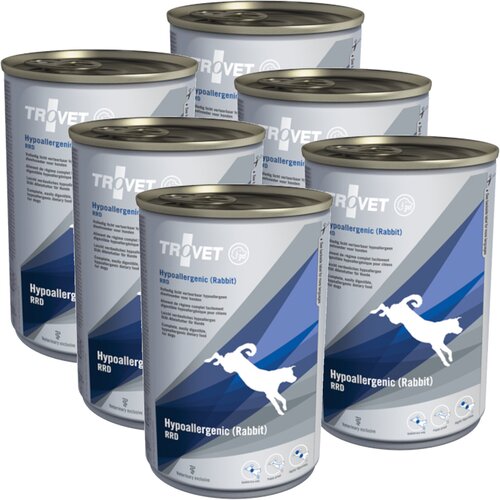 Karma dla psa TROVET Hypoallergenic RRD Rabbit Rice Diet 6 x 400 g
